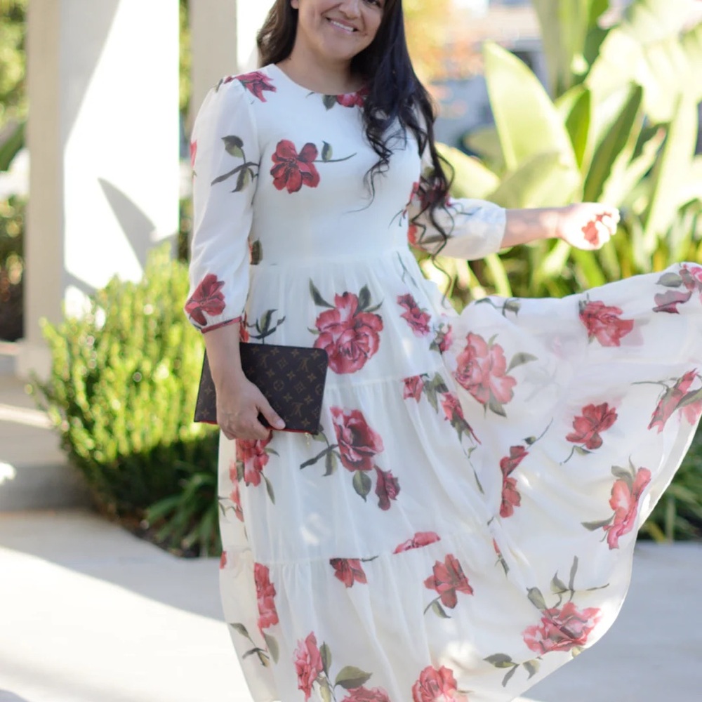 Skirt Society Marbella Rose Maxi Dress
